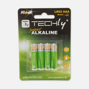 Techly IBT-KAL-LR03T AAA Alkaline LR03 1.5V Batteries 4-Pack