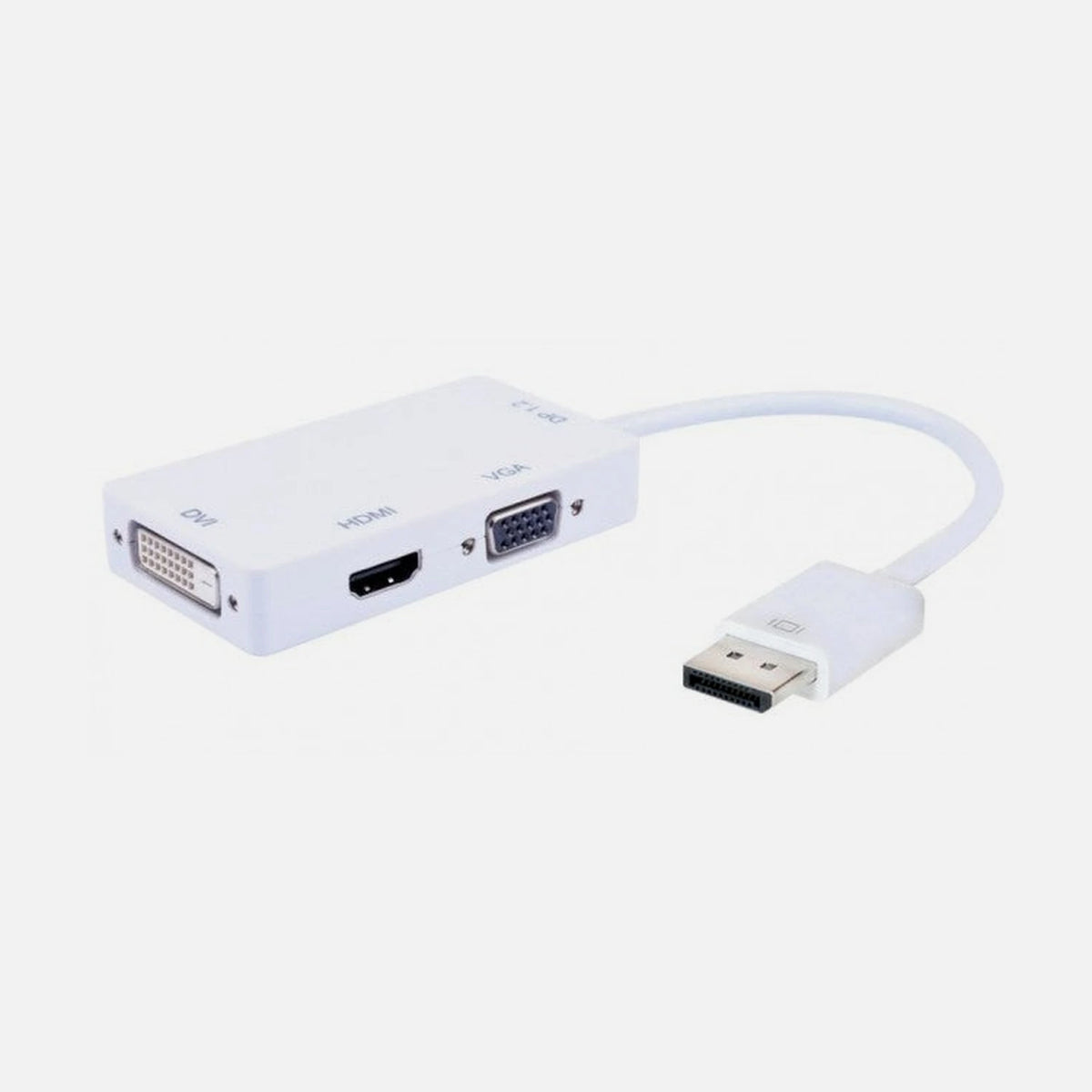 Techly IADAP DP-COMBOF2 DisplayPort 1.2 to HDMI DVI VGA Adapter