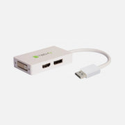 Techly IADAP DP-COMBOF3 DisplayPort 1.2 to HDMI DVI DP 4K Adapter