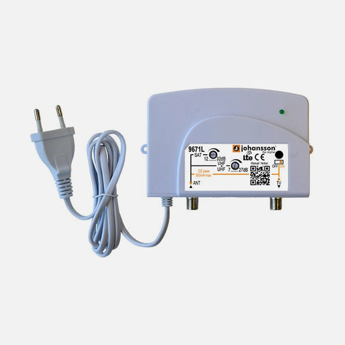 Johansson 9671L TV-SAT Line Amplifier LTE/4G