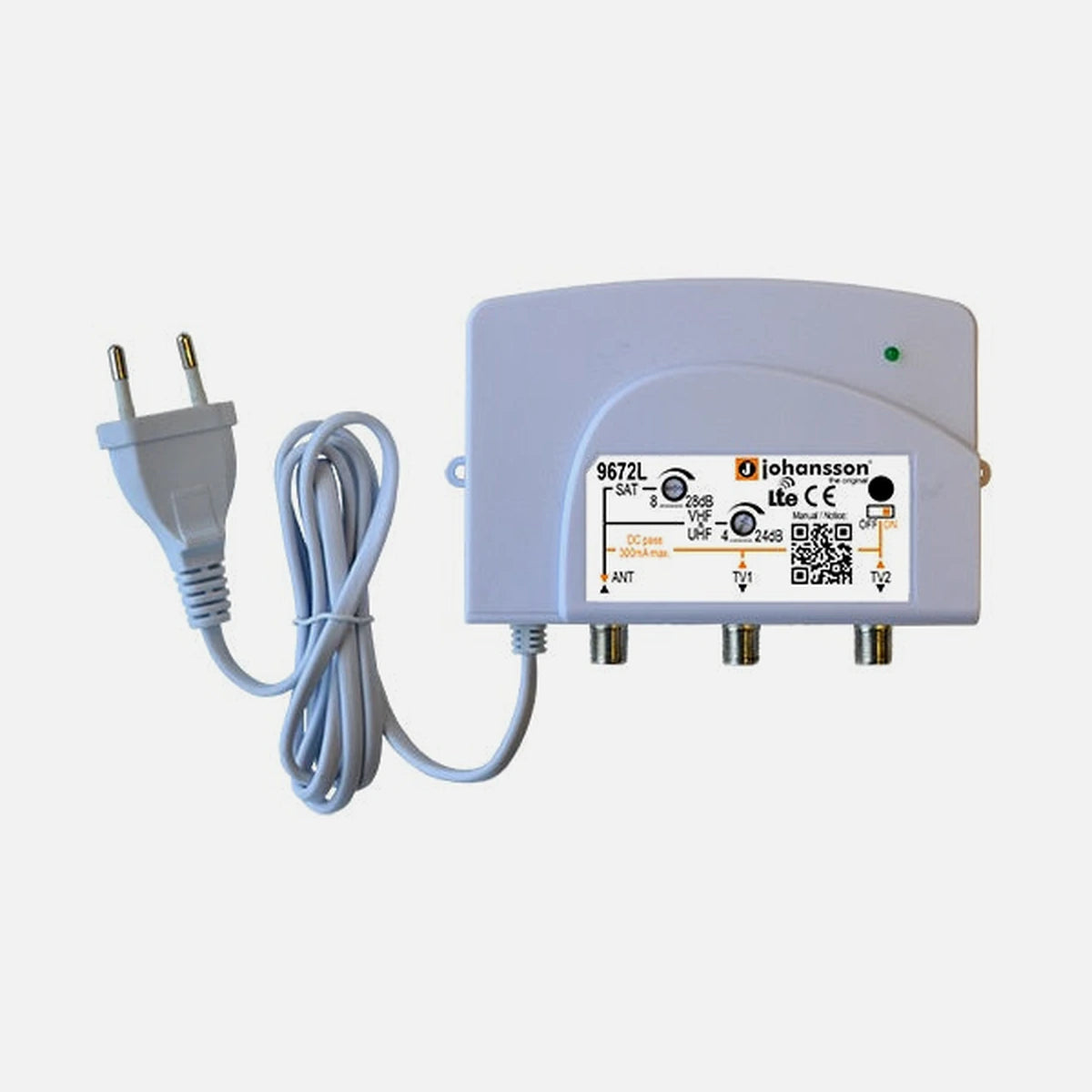 Johansson 9672L TV-SAT Line Amplifier LTE/4G