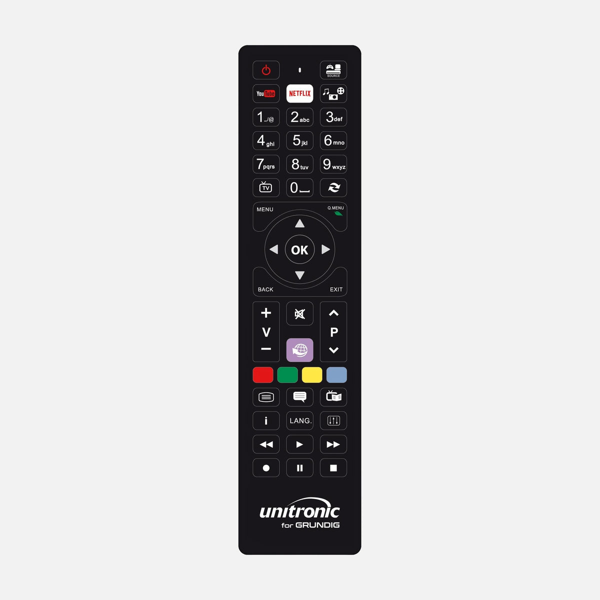 Unitronic 1727 Replacement Remote Control for Grundig TV