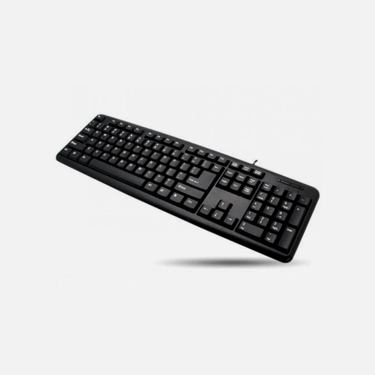 Techly IDATA 955-UBK-AM USB Keyboard 104 Keys US Layout Black