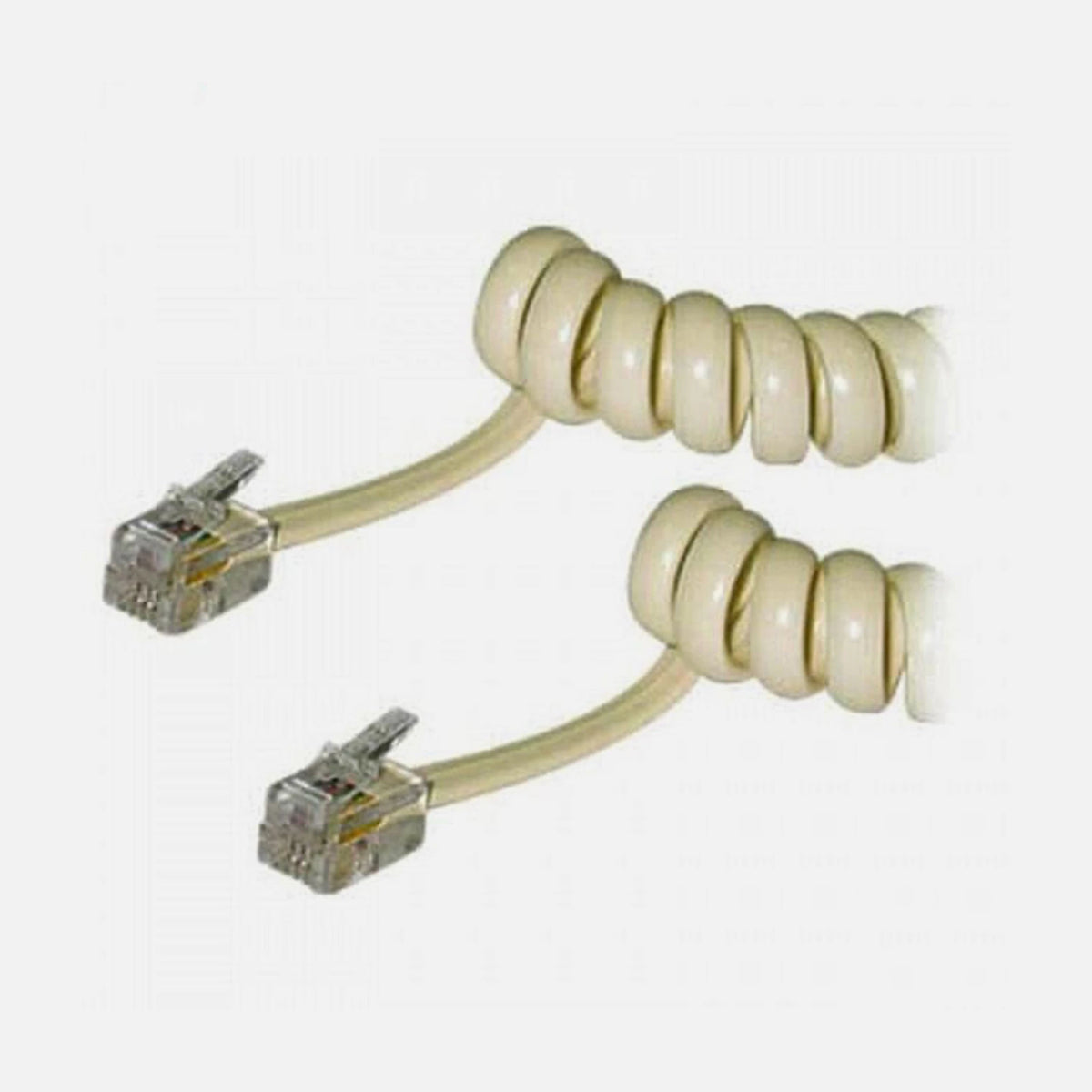 Spiral Telephone Cable TA-558 4m, Silver