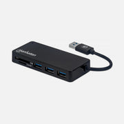 Manhattan IUSB3-HUB3SDM USB 3.2 3-Port Hub with SD Card Reader