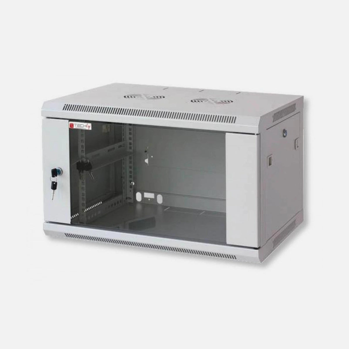 Techly I-CASE FP-2009GTY Wall Rack 19" 9U 450mm Depth Grey