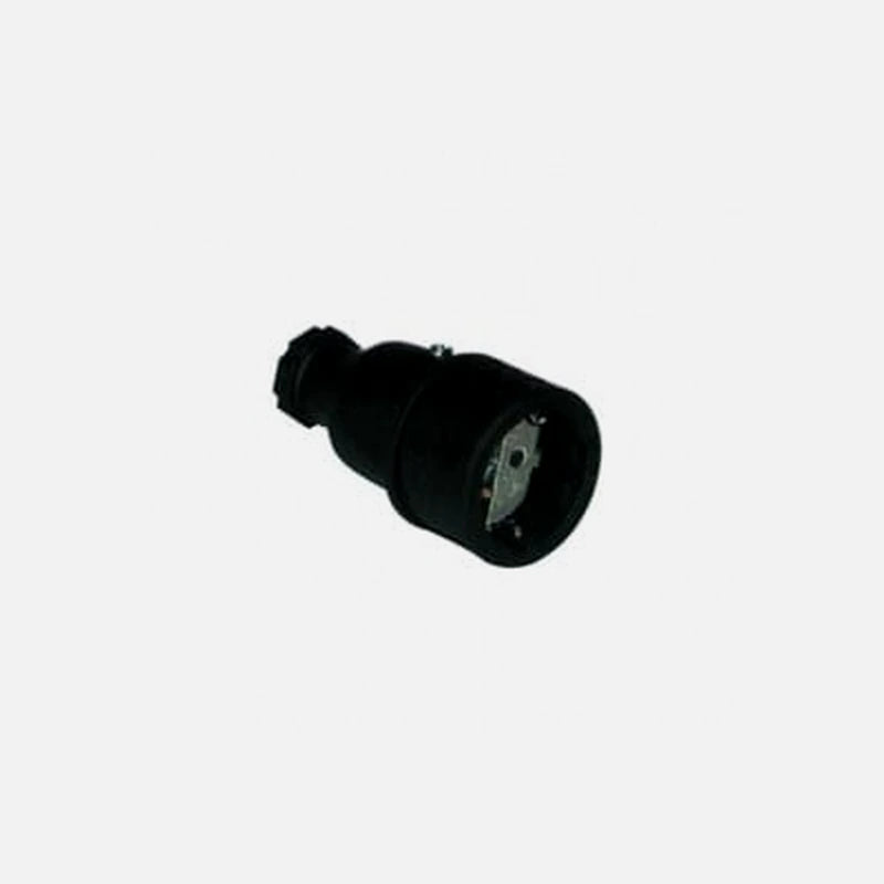RP Waterproof Schuko Plug Female Black 250V 16A