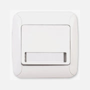 Illuminated Push Button with Sign White 12V Doorbell