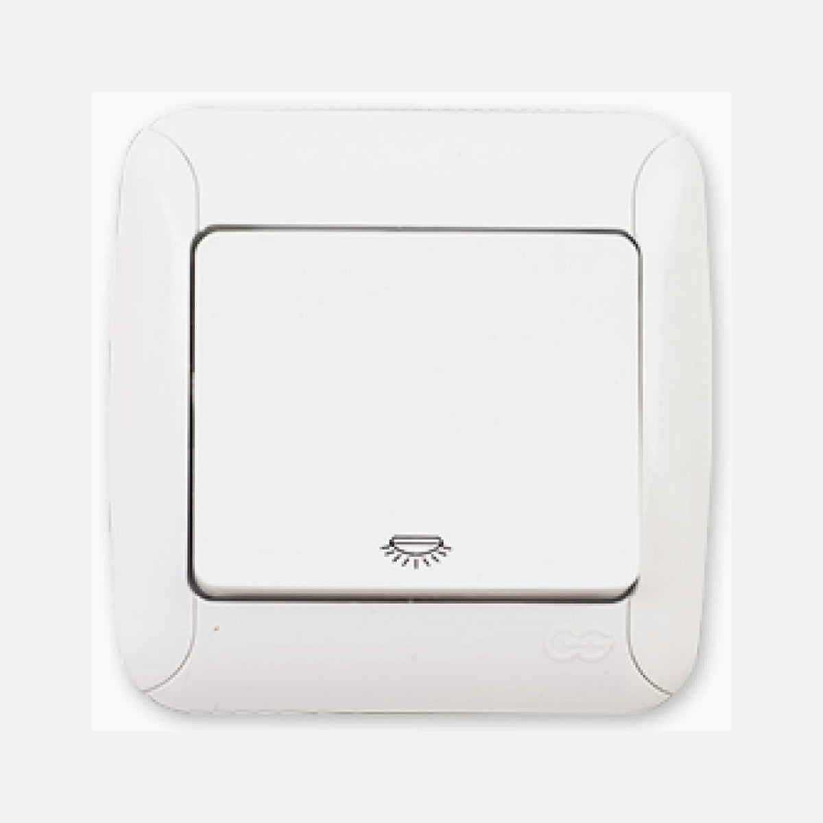Simple Push Button White 10A 250V Single Key