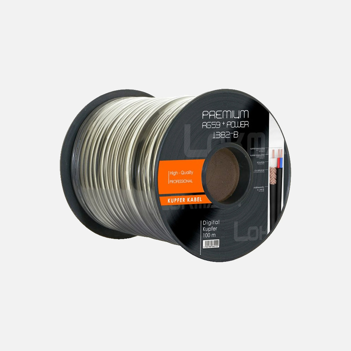 Lokmann 1382 RG59 & Power Cable 100m Copper