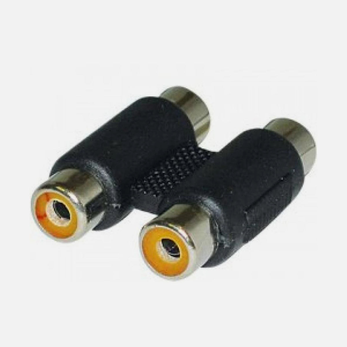 Other 2RCA Female - 2RCA Female Adaptor Nickel Black