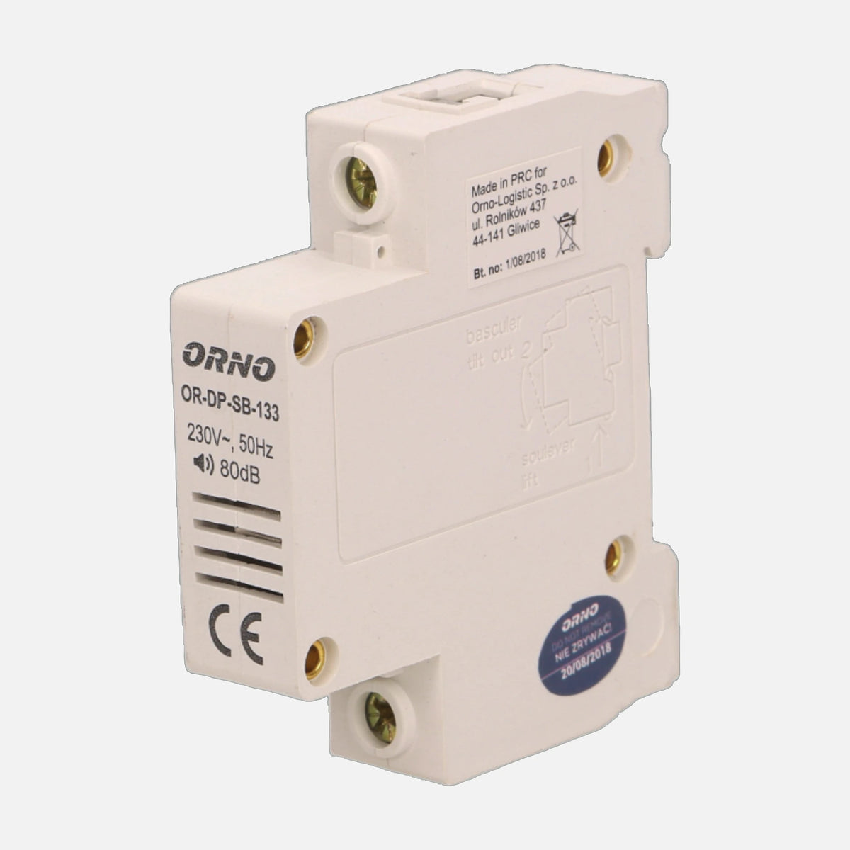 Orno Wired Electromechanical Doorbell DIN Rail Mount