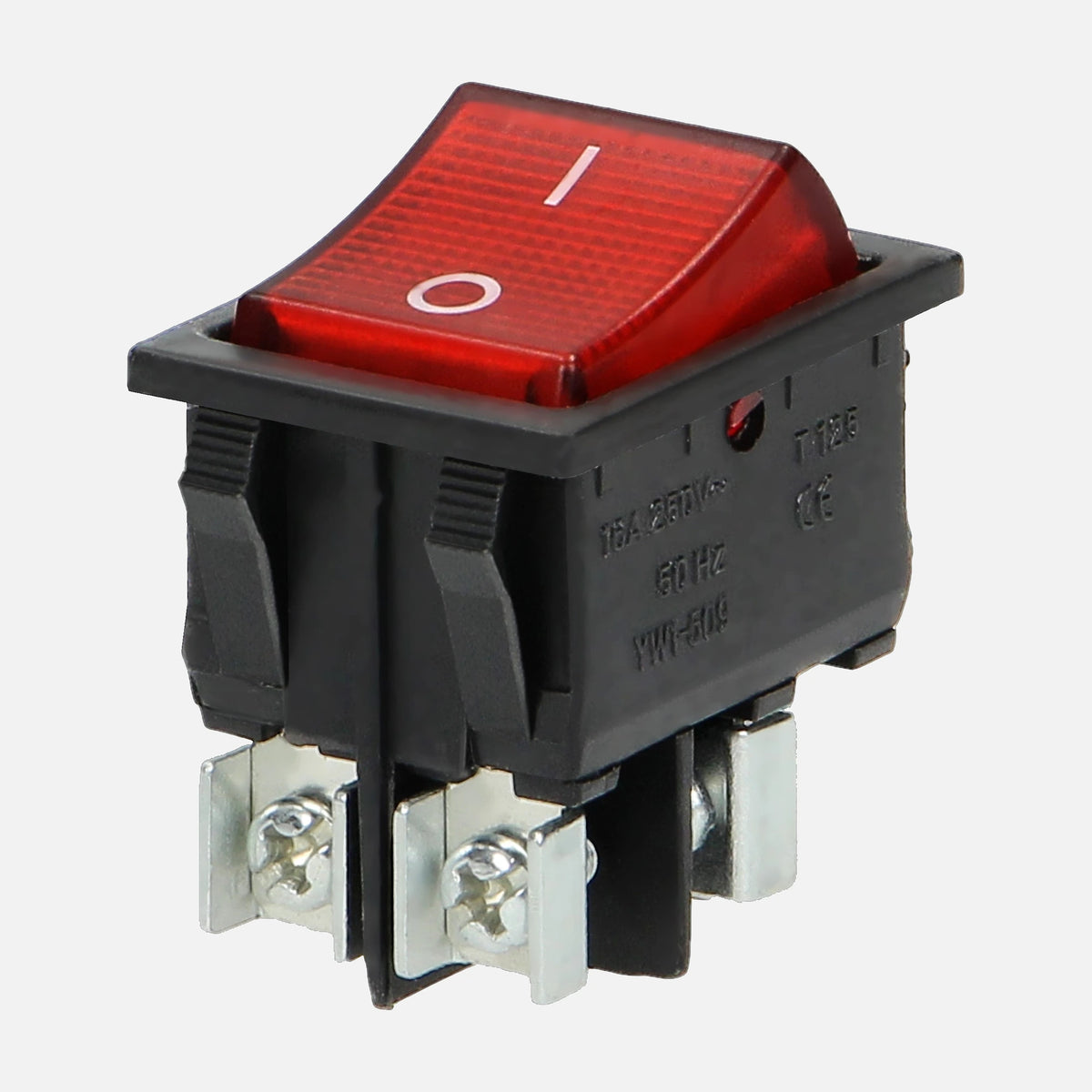 Orno Backlit Rocker Switch ON/OFF Black 16A 230V