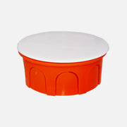 Courbi 08-21001-001 Round Junction Box Φ72×30mm Orange