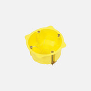 Courbi Internal Plasterboard Single Switch Box Φ65x45mm IP3X HF Yellow