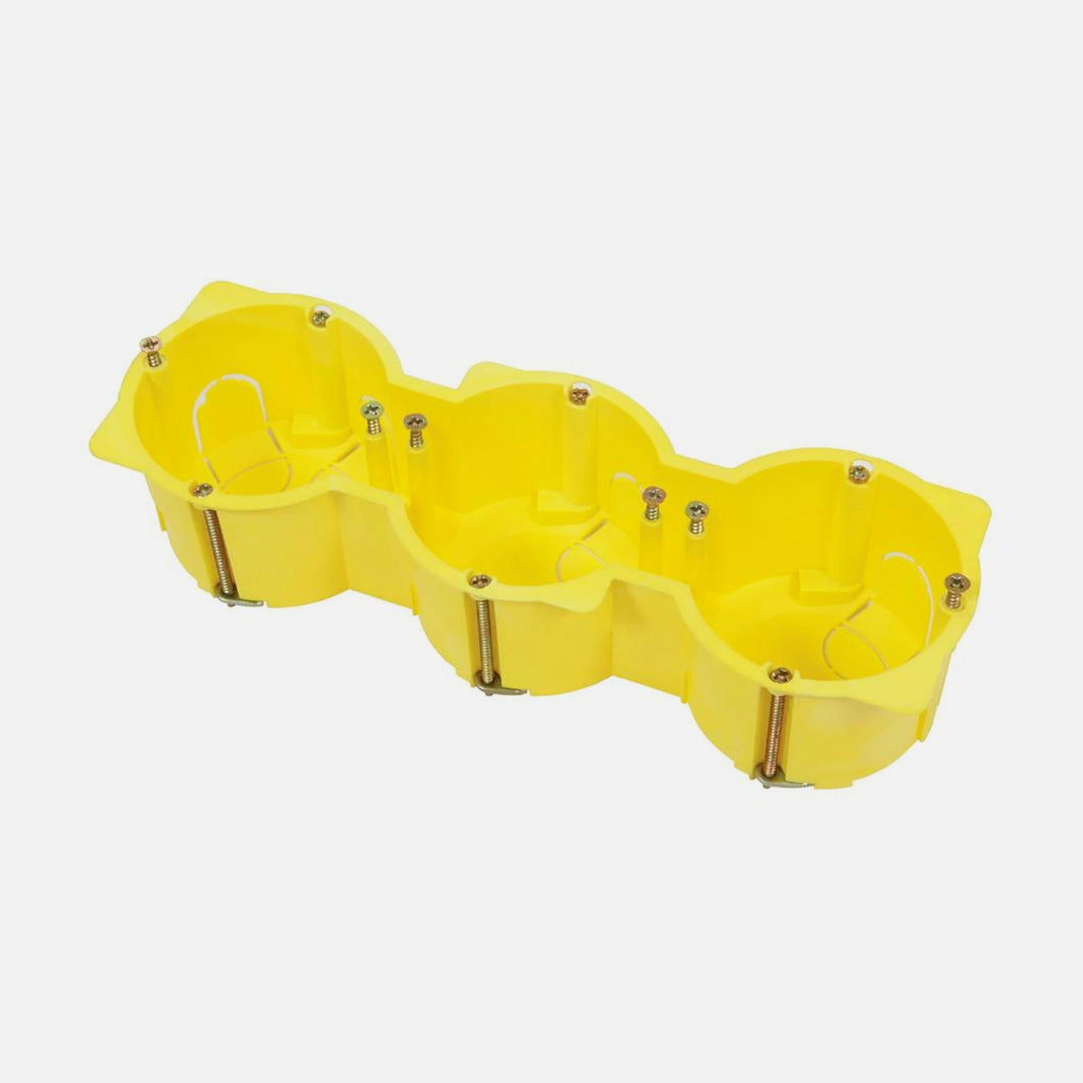 Courbi Plasterboard Triple Switch Box Φ65x205x45mm IP3X HF