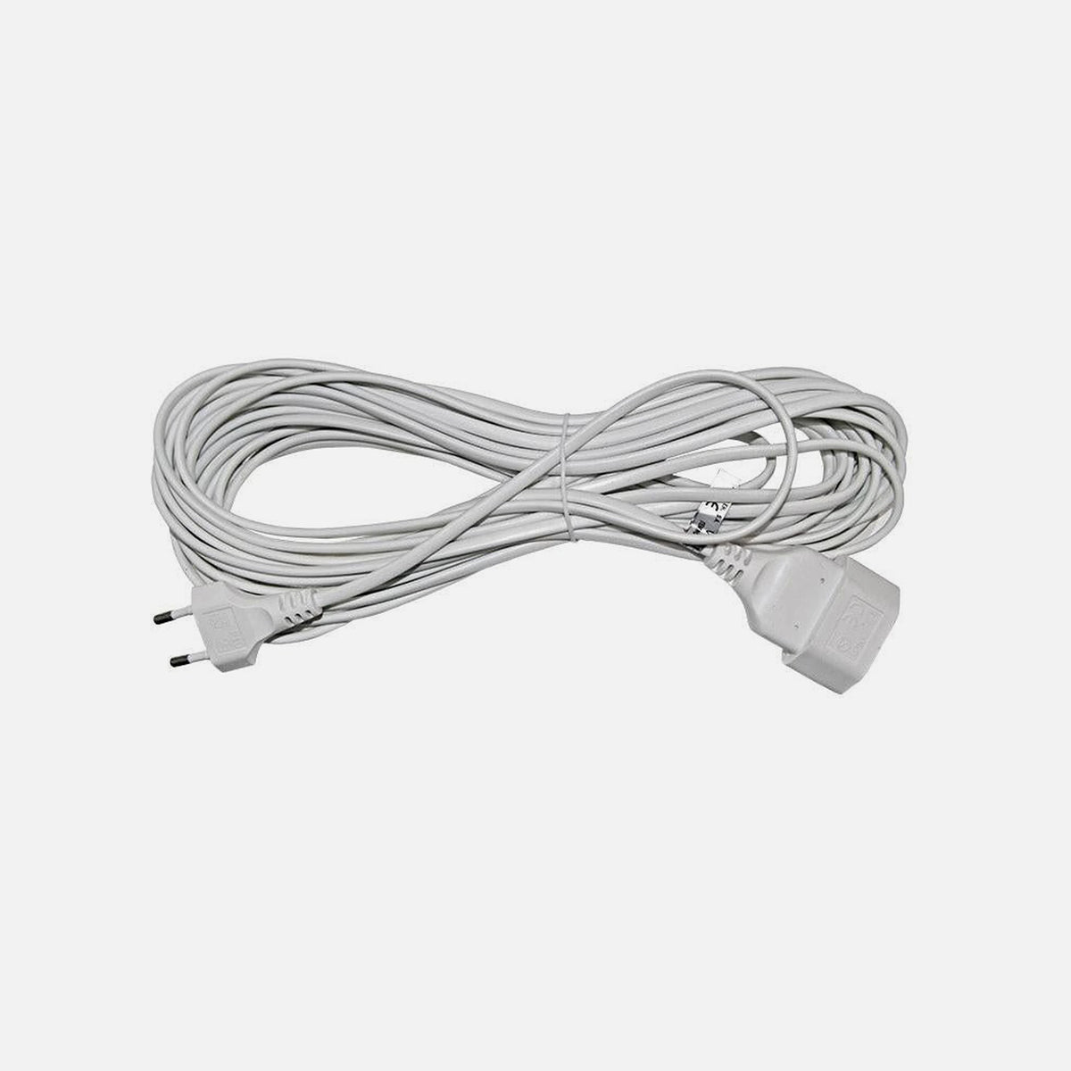 AD Bipolar Extension Oval Plug 10m White 2x0.75mm