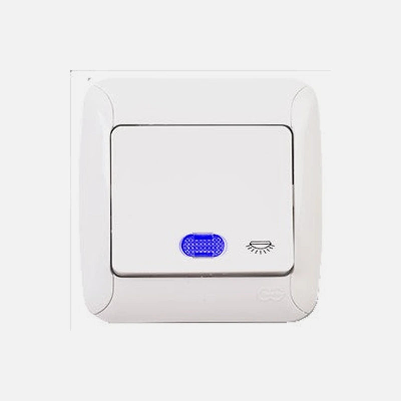 Illuminated push button - White