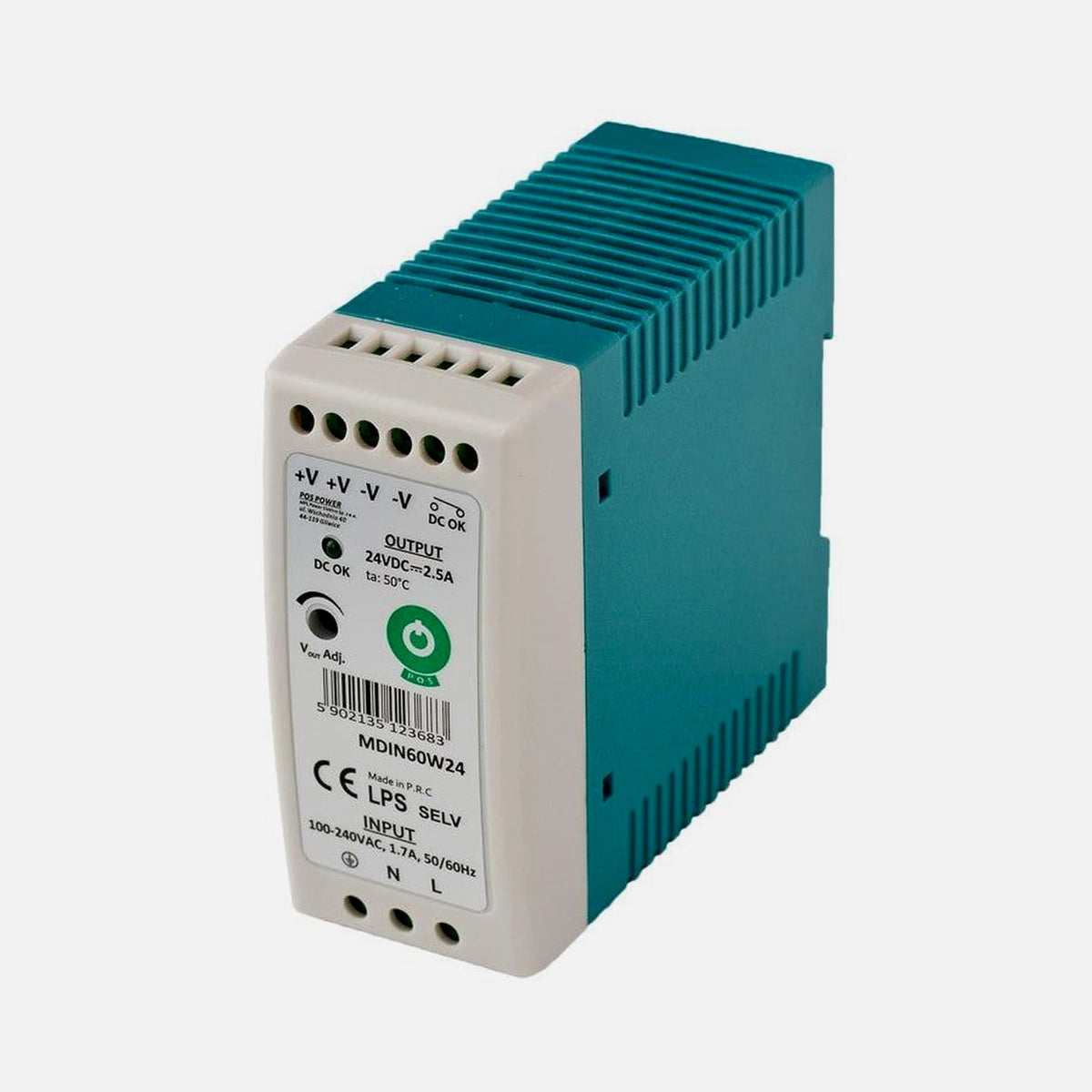MPL- Rail Power Supply - MWDIN60W/24V