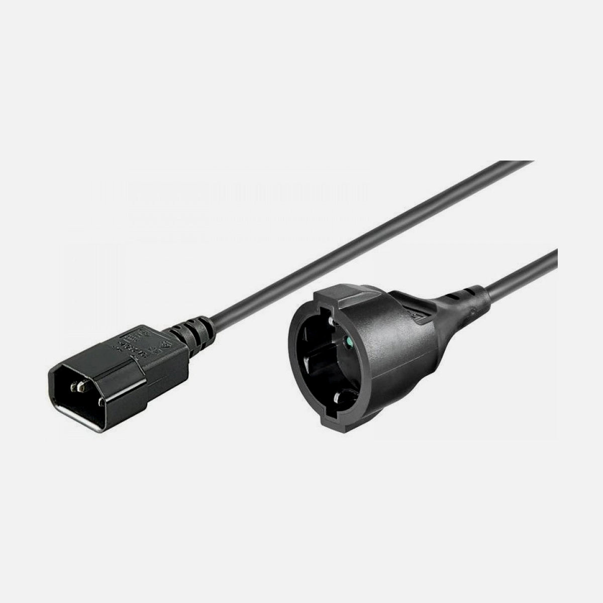 Manhattan ICOC 067-NC-15 - Power Cable VDE C14 Male/Schuko Female 1,5m