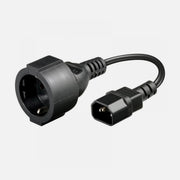 Manhattan ICOC 067-NC - Power Cable VDE C14 Male/Schuko Female 0,23m