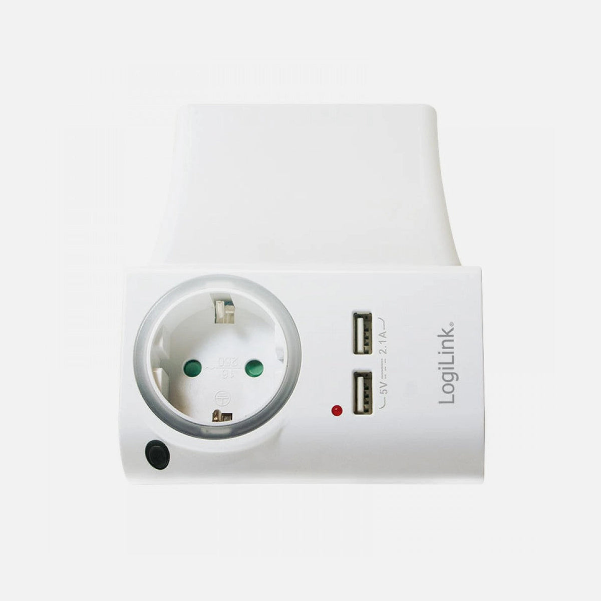 LogiLink IPW-USB-1A2PCIG Power Socket Adapter 2xUSB