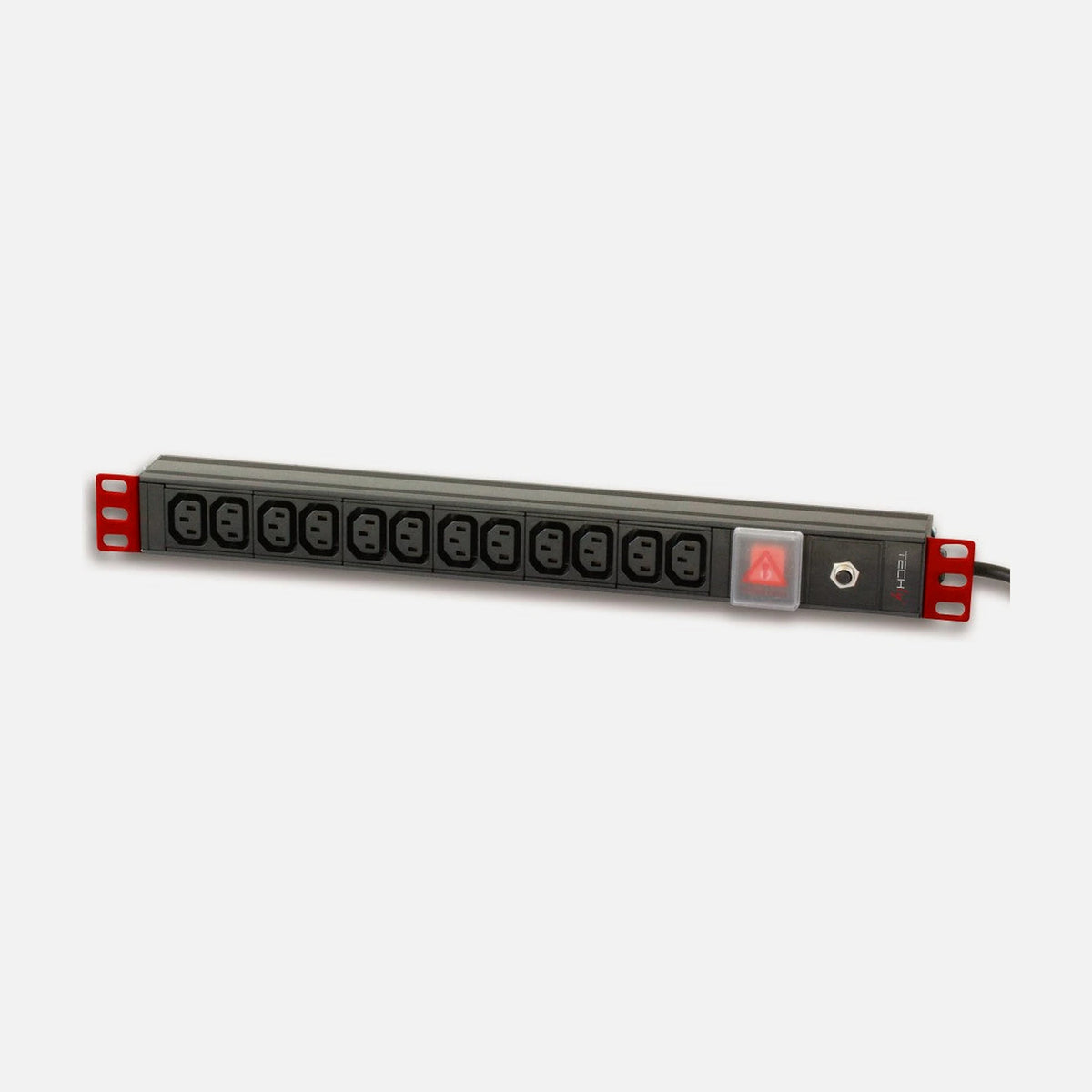 Techly I-CASE STRIP-12VDE 19" Vertical Rack PDU 12 VDE Outlets, 3.5 kW