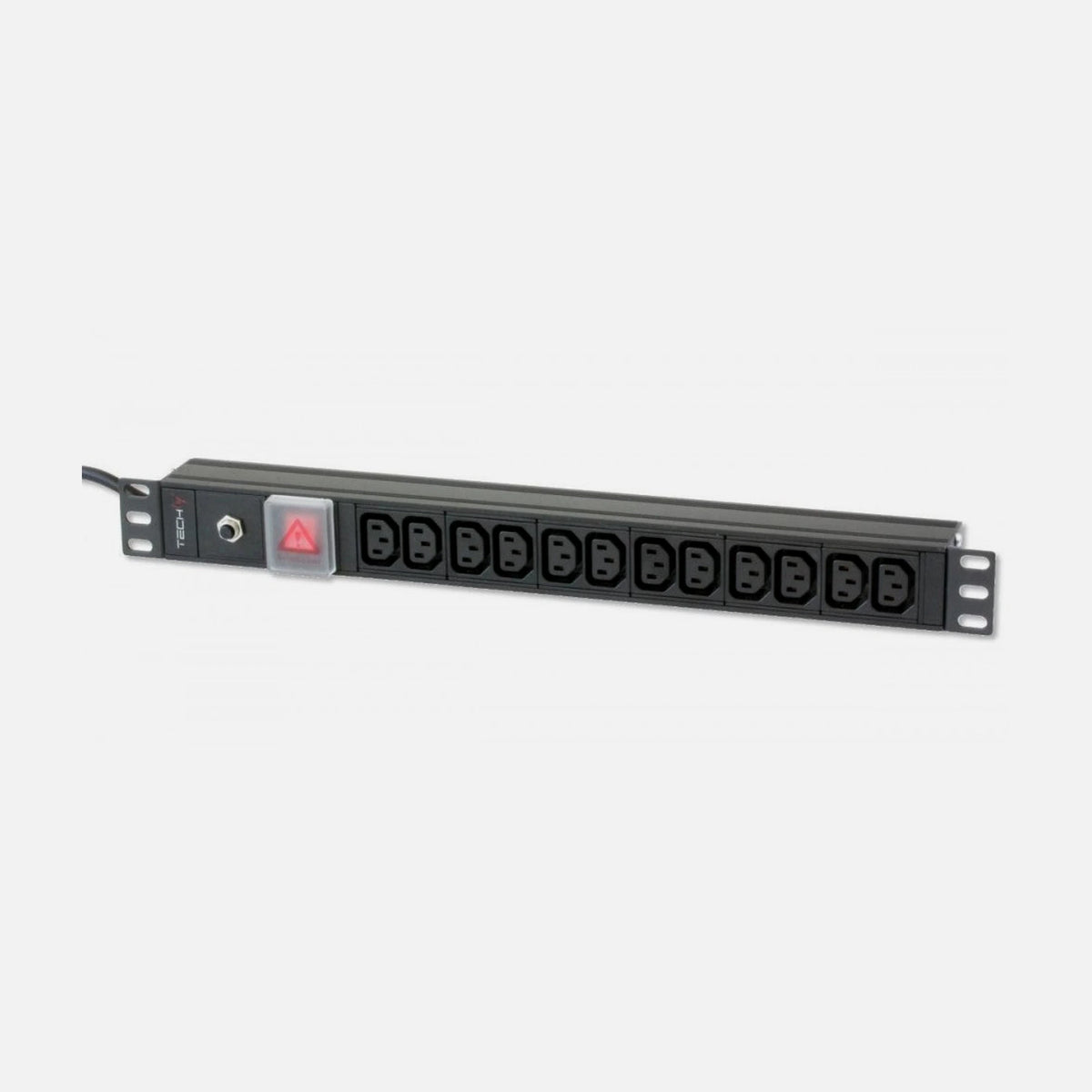 Techly I-CASE STRIP-12C 19" Rack PDU 12 C13 Outlets, C20 Plug, 3.5 kW