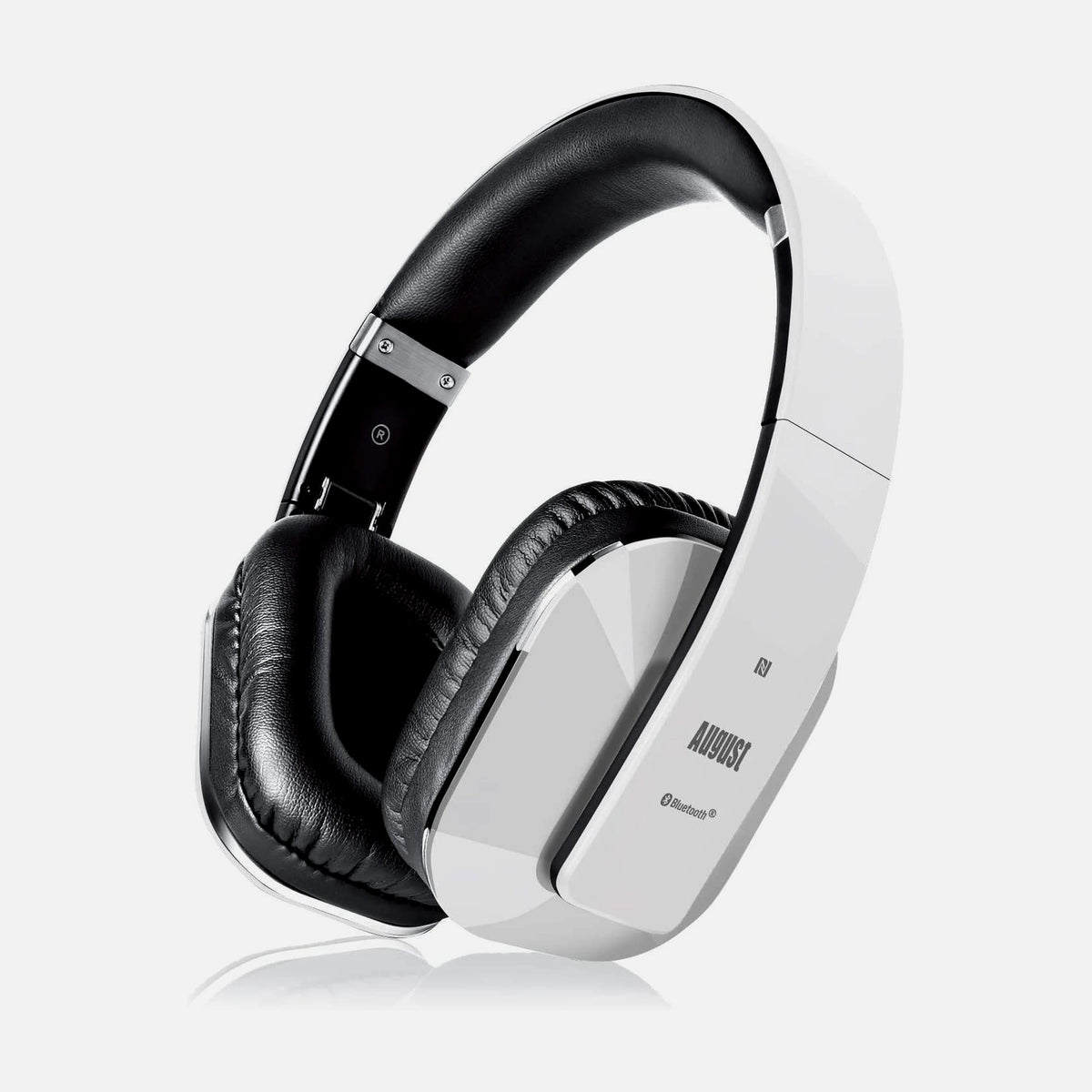 August EP650W Bluetooth Wireless Stereo Headphones White