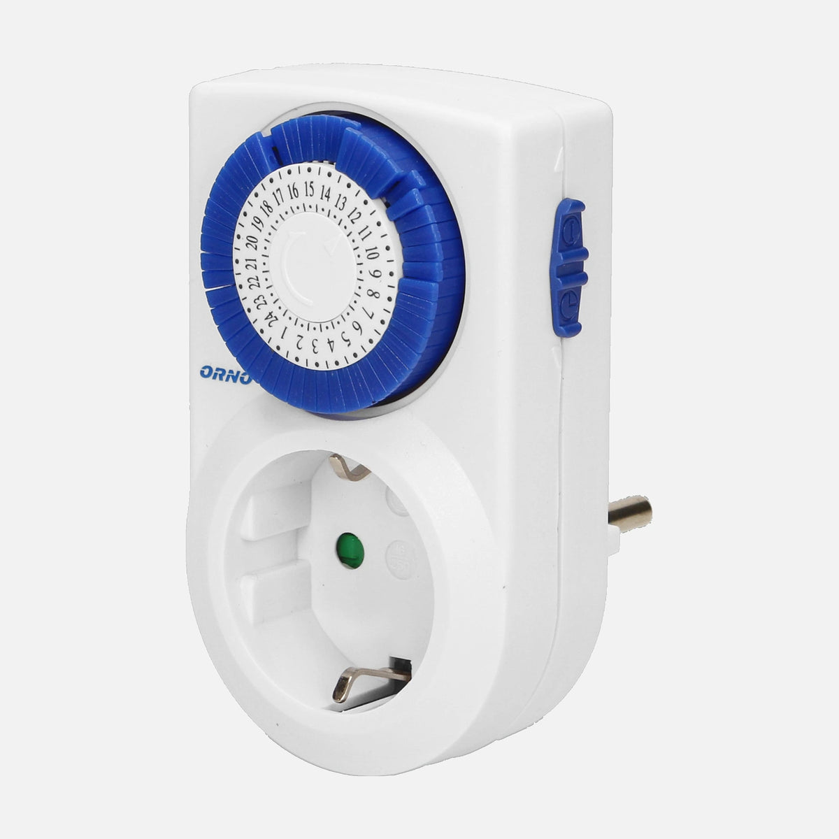 Orno OR-PRE-427(GS) - 24 hour Mechanical timer shcuko socket