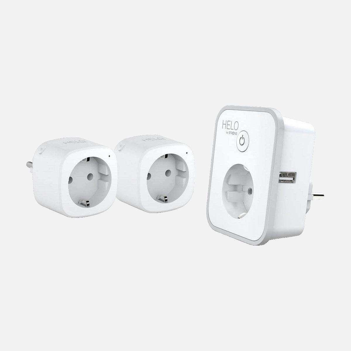 Strong HELO-PLUSB-TRIPLE-EU Smart Wi-Fi Plug Set 2USB