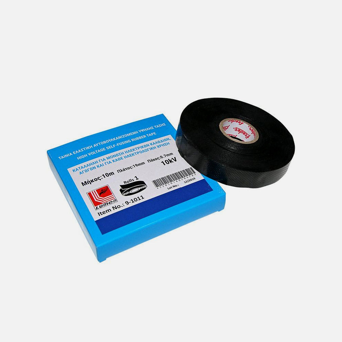 AD High Voltage Self-Fusing Insulating Rubber Tape Black