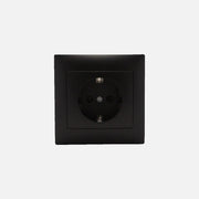Security Schuko socket with side earth Black Stinel