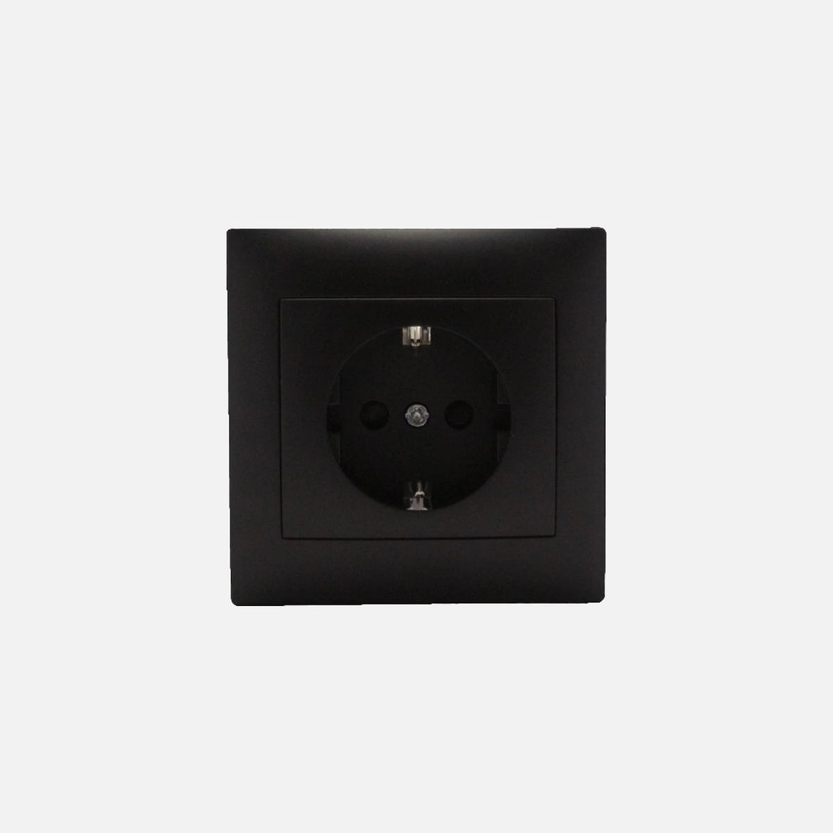 Security Schuko socket with side earth Black Stinel