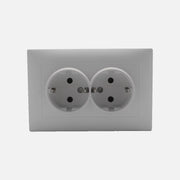 Double Security Schuko socket Stinel White