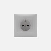 Security Schuko socket with side earth White Stinel