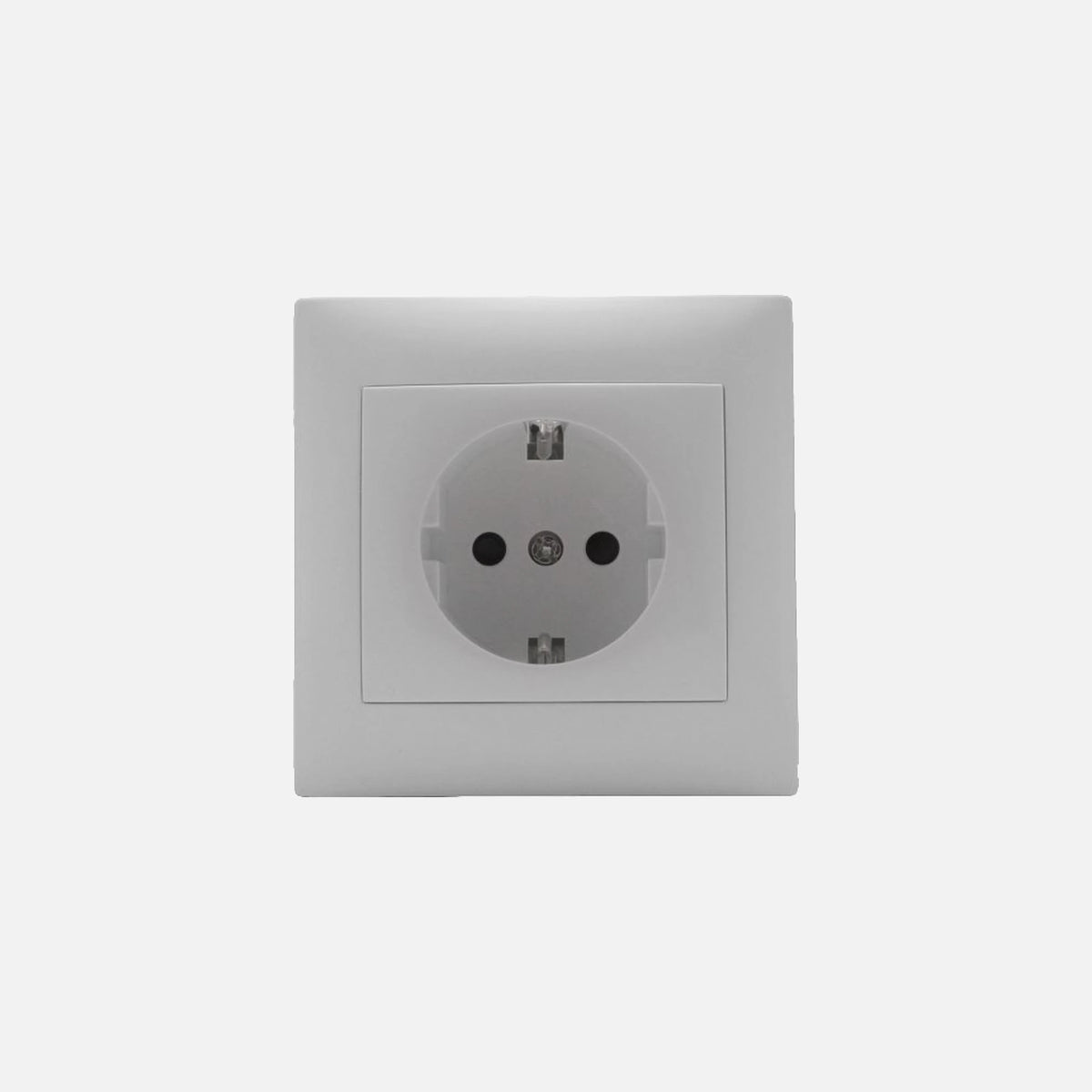Security Schuko socket with side earth White Stinel