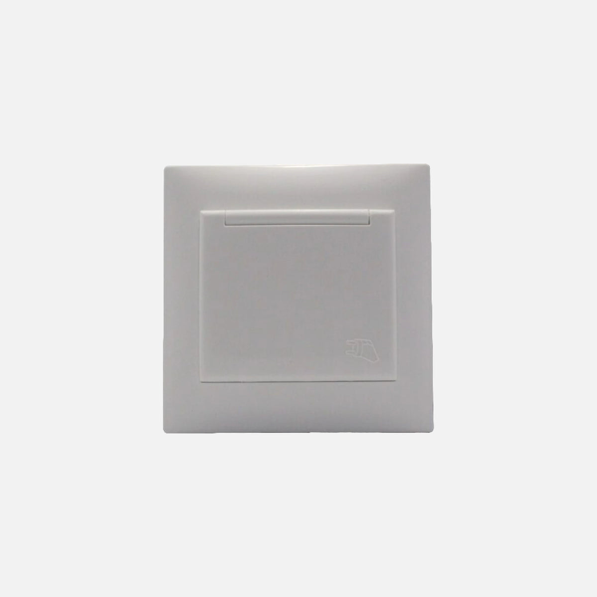 Security Schuko Socket+cover Stinel White