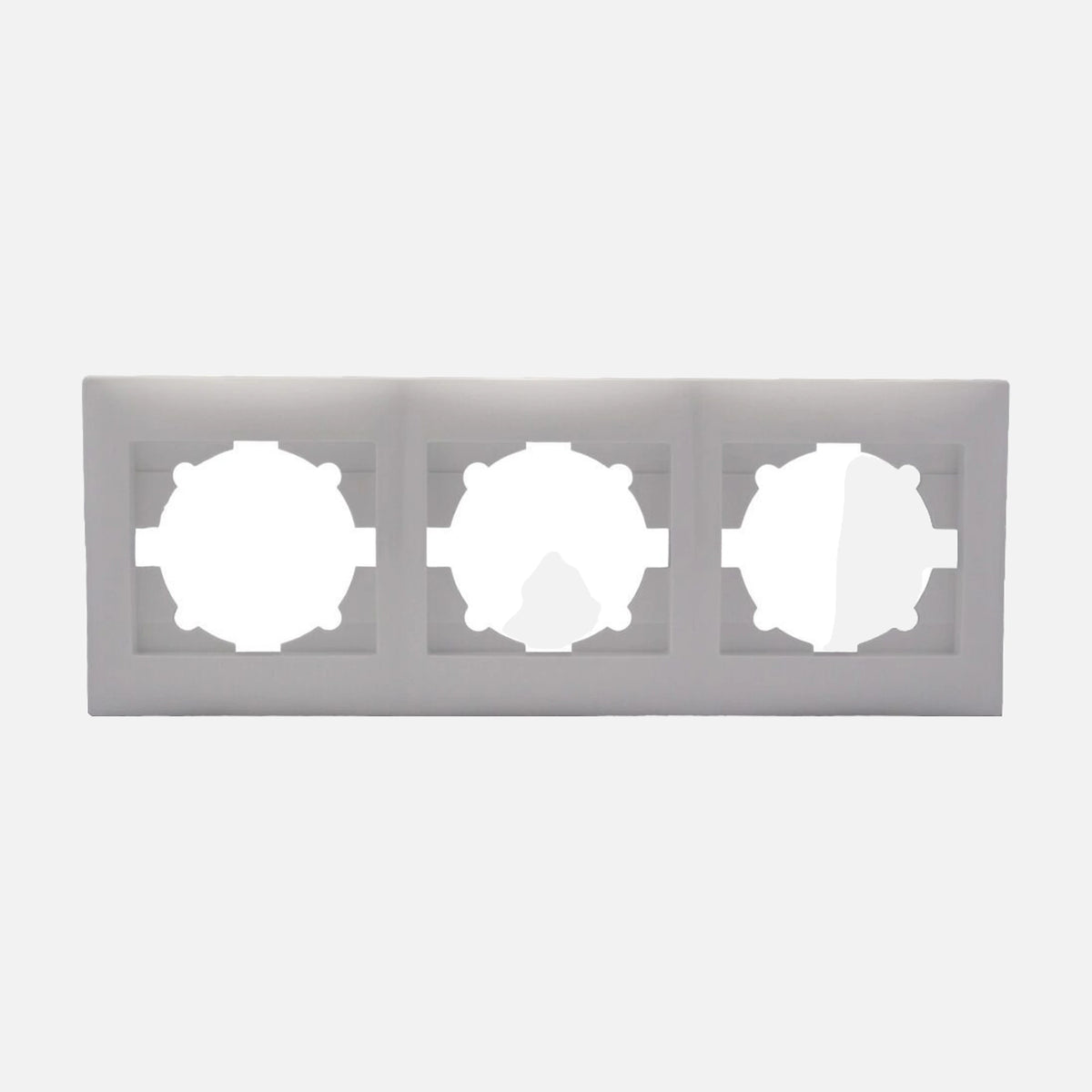 Triple Horizontal Frame Stinel - White