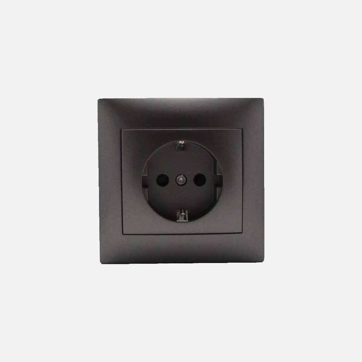 Security Schuko socket with side earth Anthracite Stinel