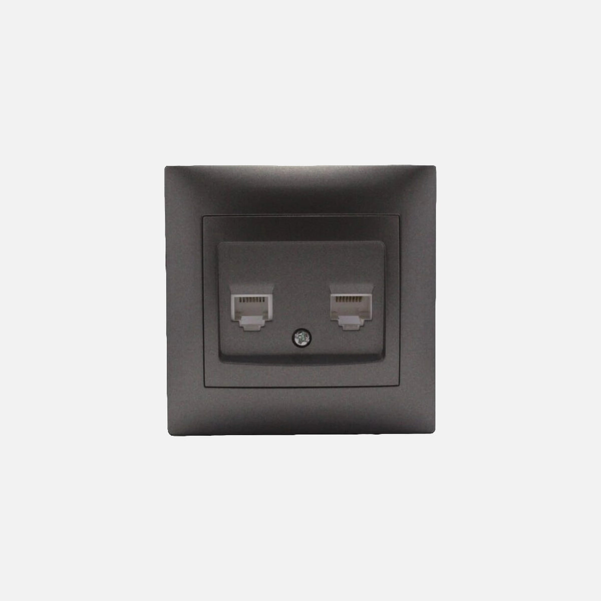 Telephone socket + CAT6 Anthracite Stinel
