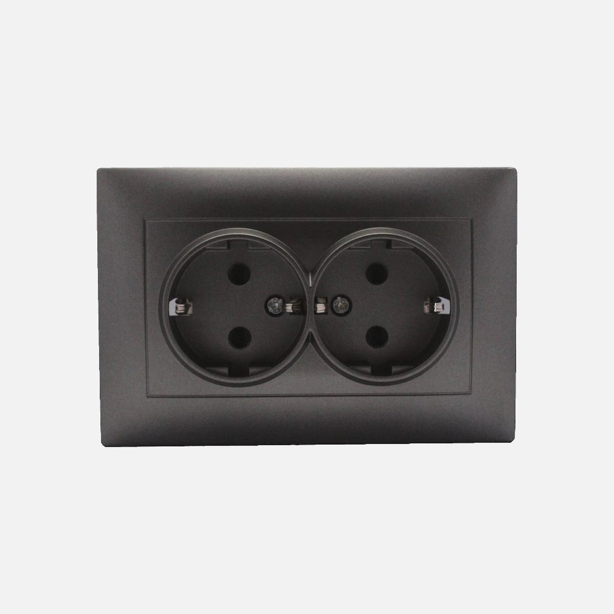 Double Security Schuko socket Stinel Anthracite