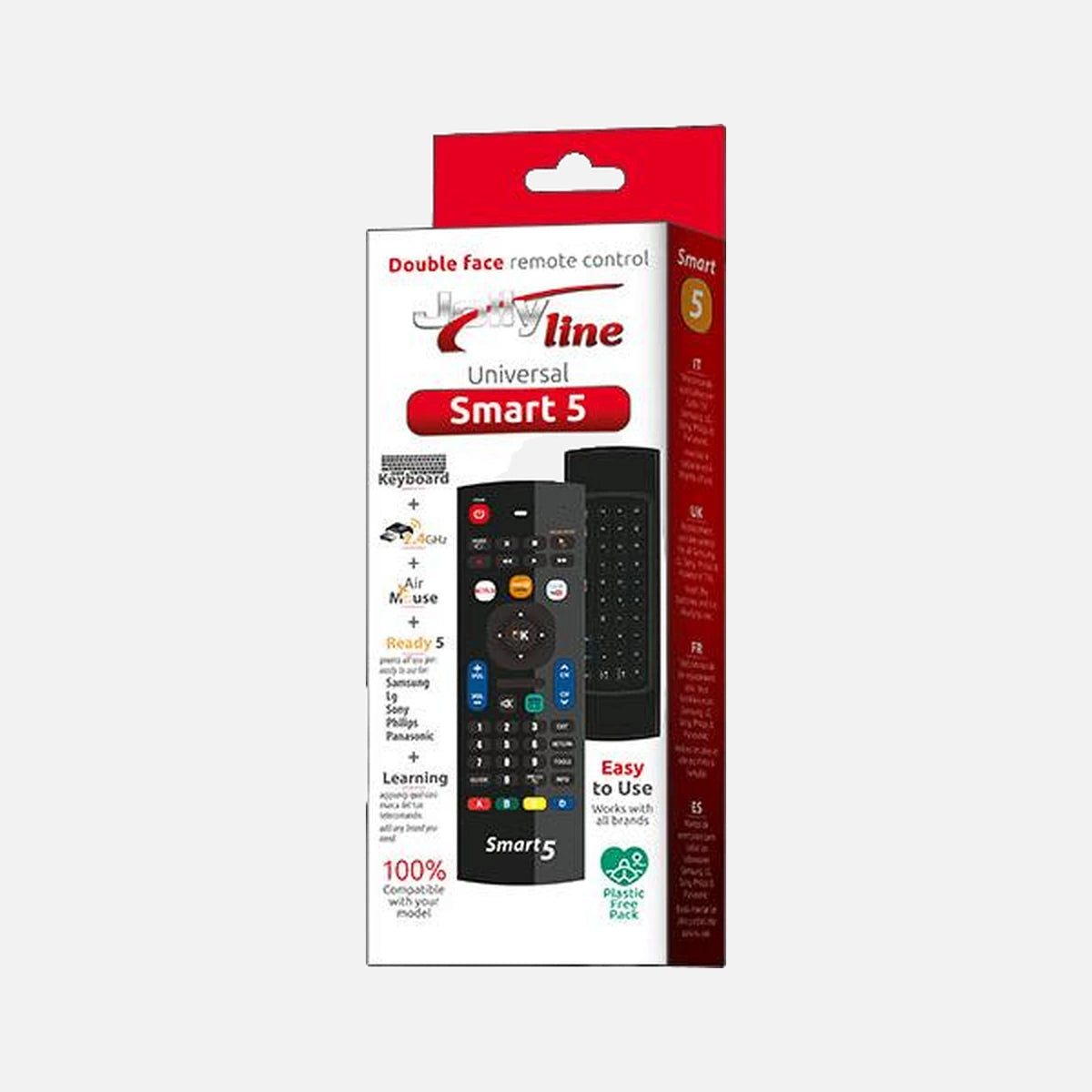 GBS Jolly Line 1713 Smart 5 IR+RF Replacement Remote Control