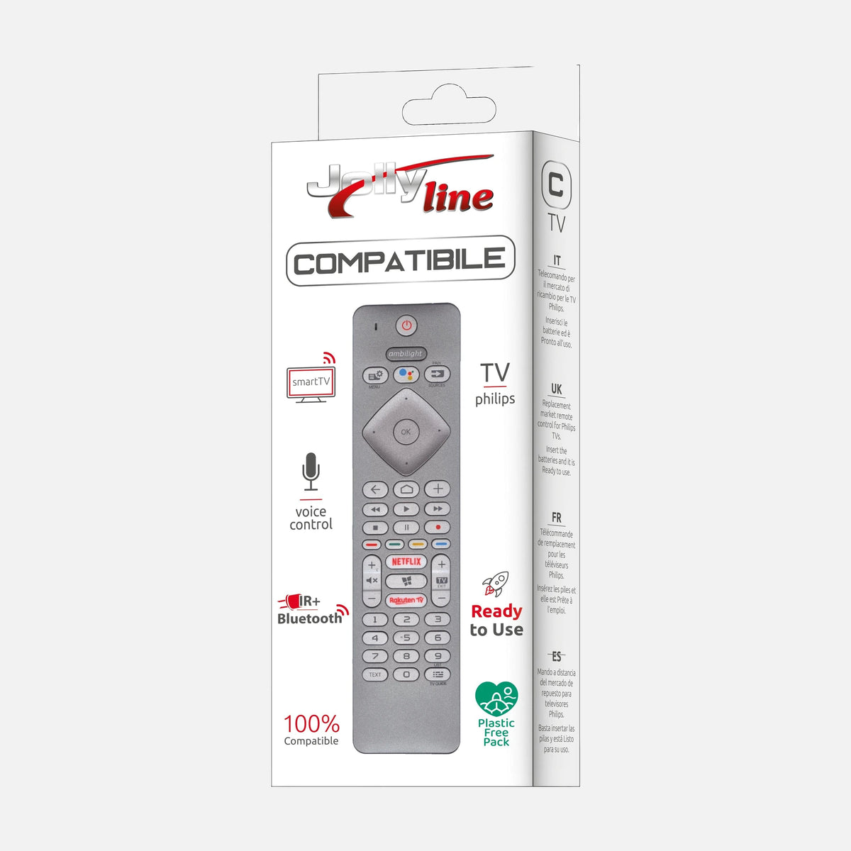GBS Jolly Line 1504 Smart TV Philips IR+BT Remote RC4154403/01