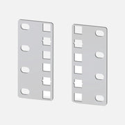 Techly I-CASE RAIL-ADP2ETG Pair of Reducer Brackets 21" to 19" 2U ETSI