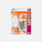 LEDVANCE OSRAM Lamp LED SCLB40 REM 4.9W/2700K E14 RGB Warm