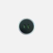 2xUSB accessory for Track Socket with blue LED lighting Silver