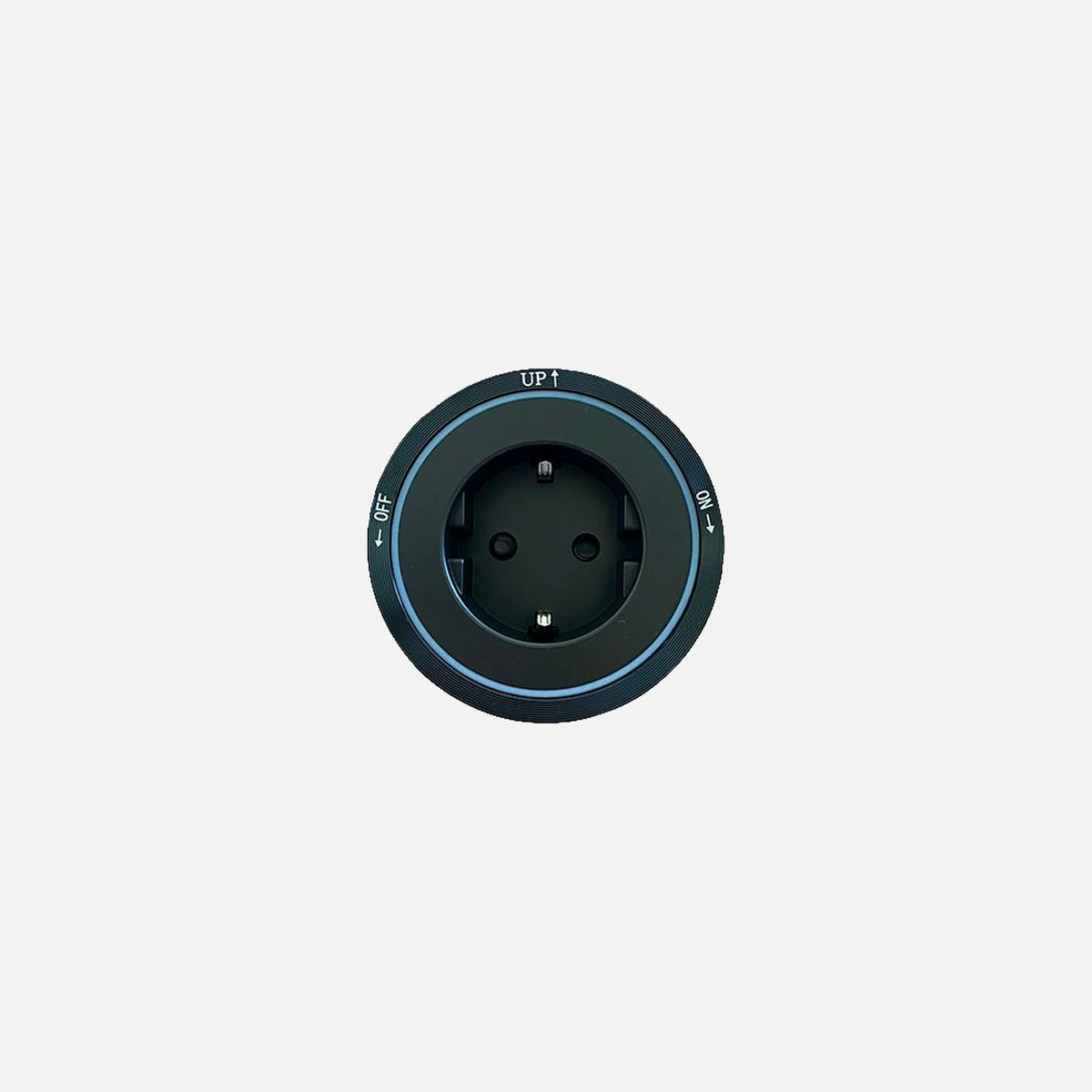 Schuko accessory for Track Socket with blue LED lighting Black