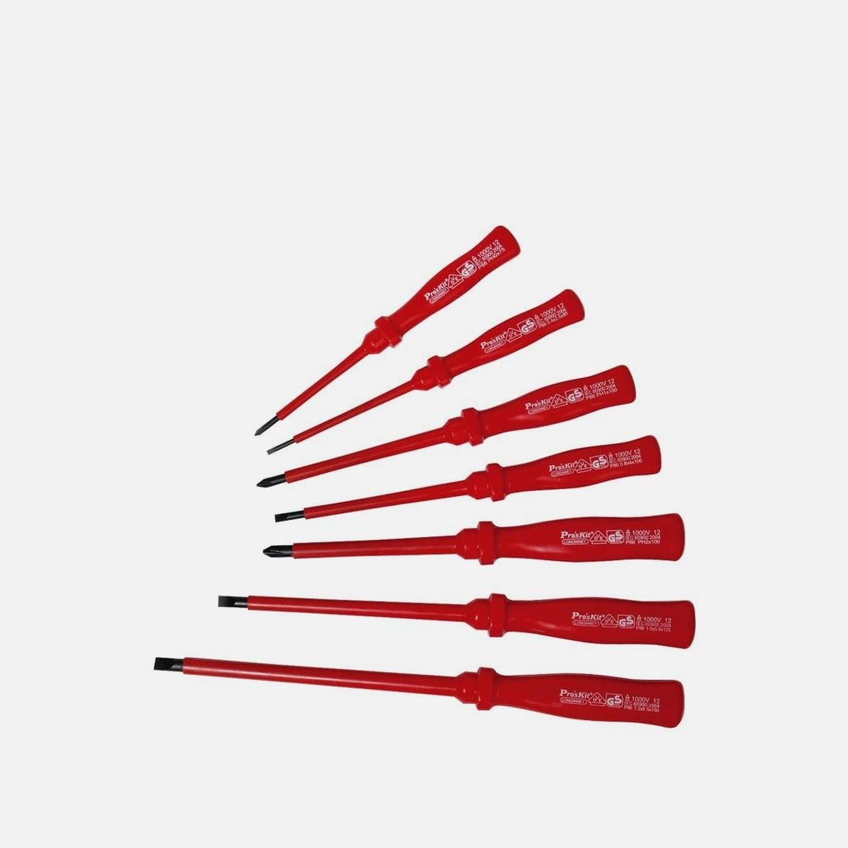 Proskit 8PK-8100E Kit 7 Insulated VDE Screwdrivers