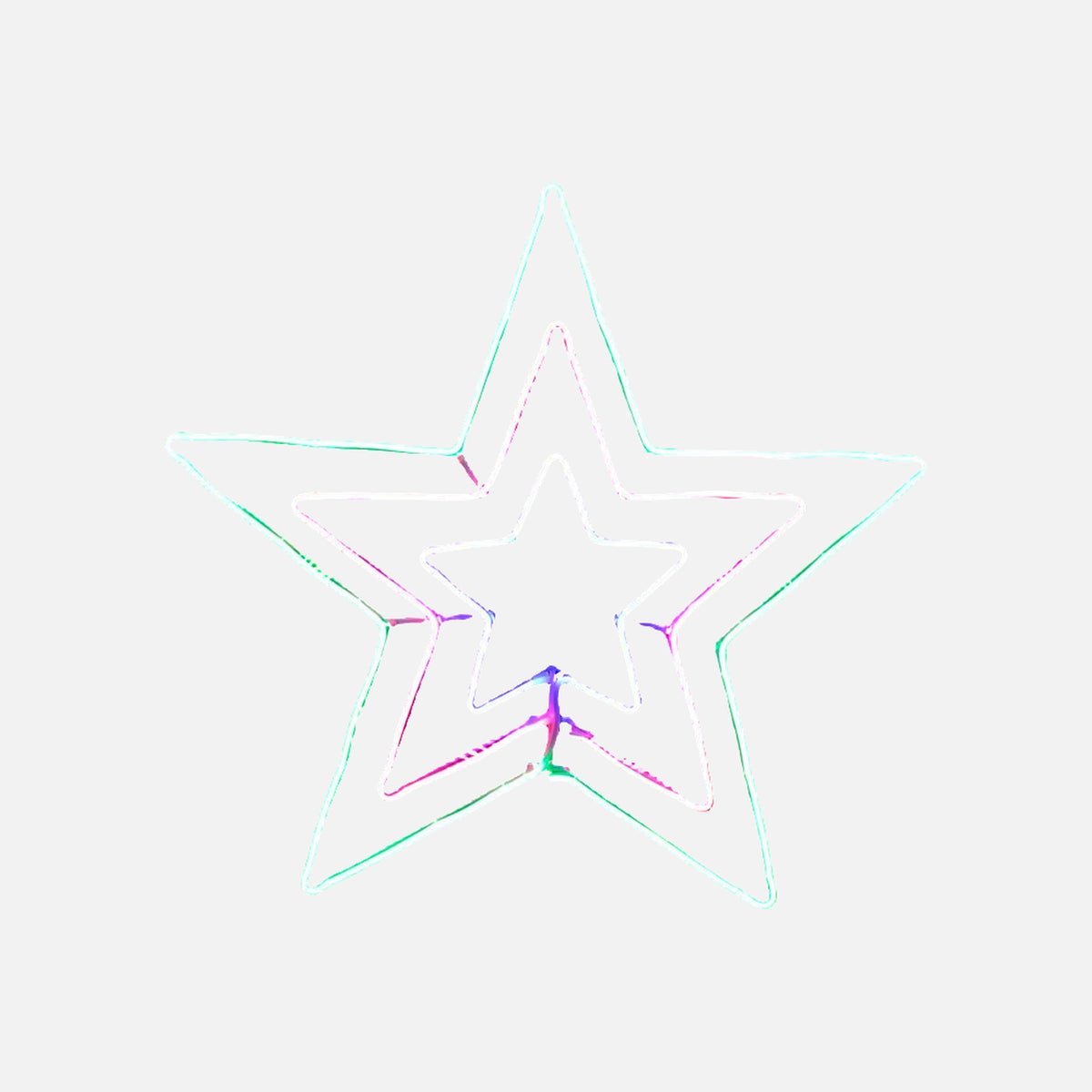 RP Neon Triple Star with 8 Programs 220V/IP44 Green-Red-Blue